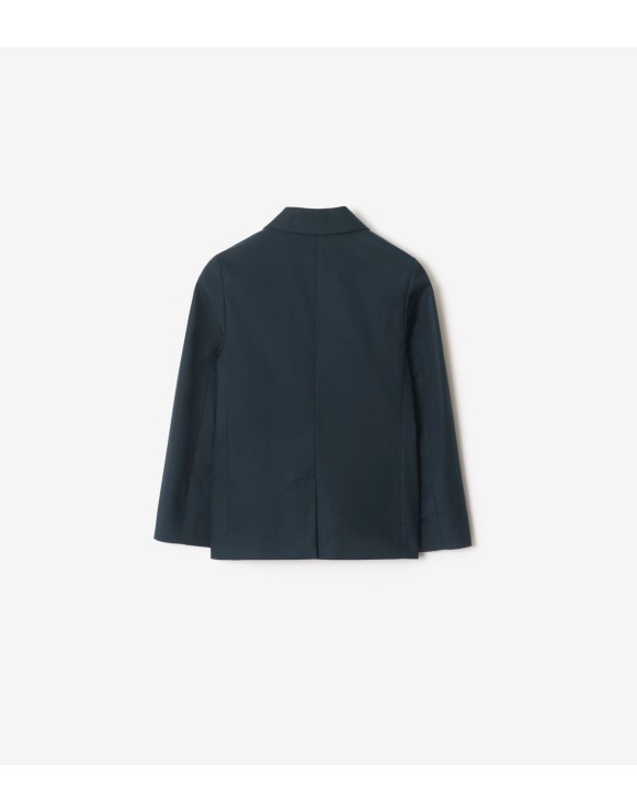 コットン テーラードジャケット (ネイビー) | Burberry®公式サイト