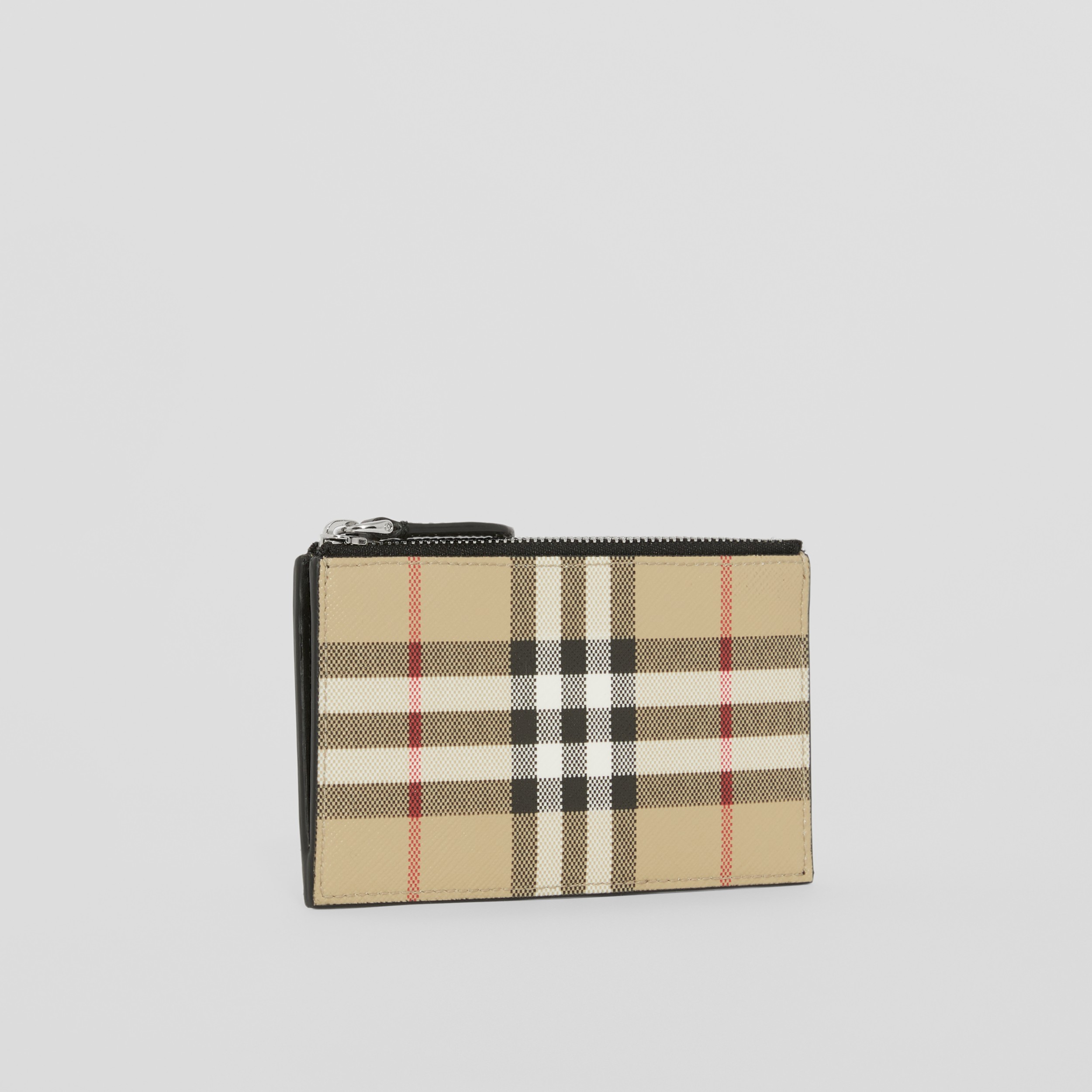 Vintage Check Zip Card Case in Archive Beige - Men | Burberry® Official