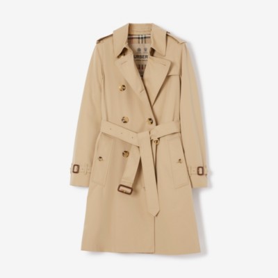 Mid-length Kensington Heritage Trench Coat in Honey | Burberry® Official