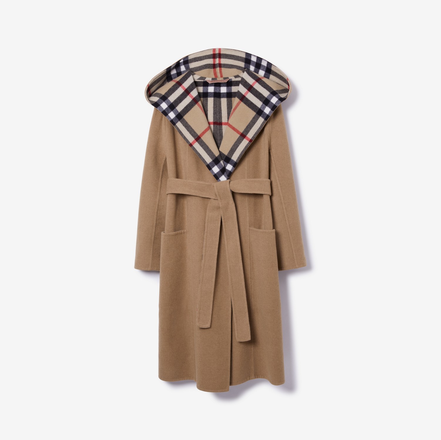 Wool Wrap Coat in Archive beige - Women, Cashmere | Burberry® Official