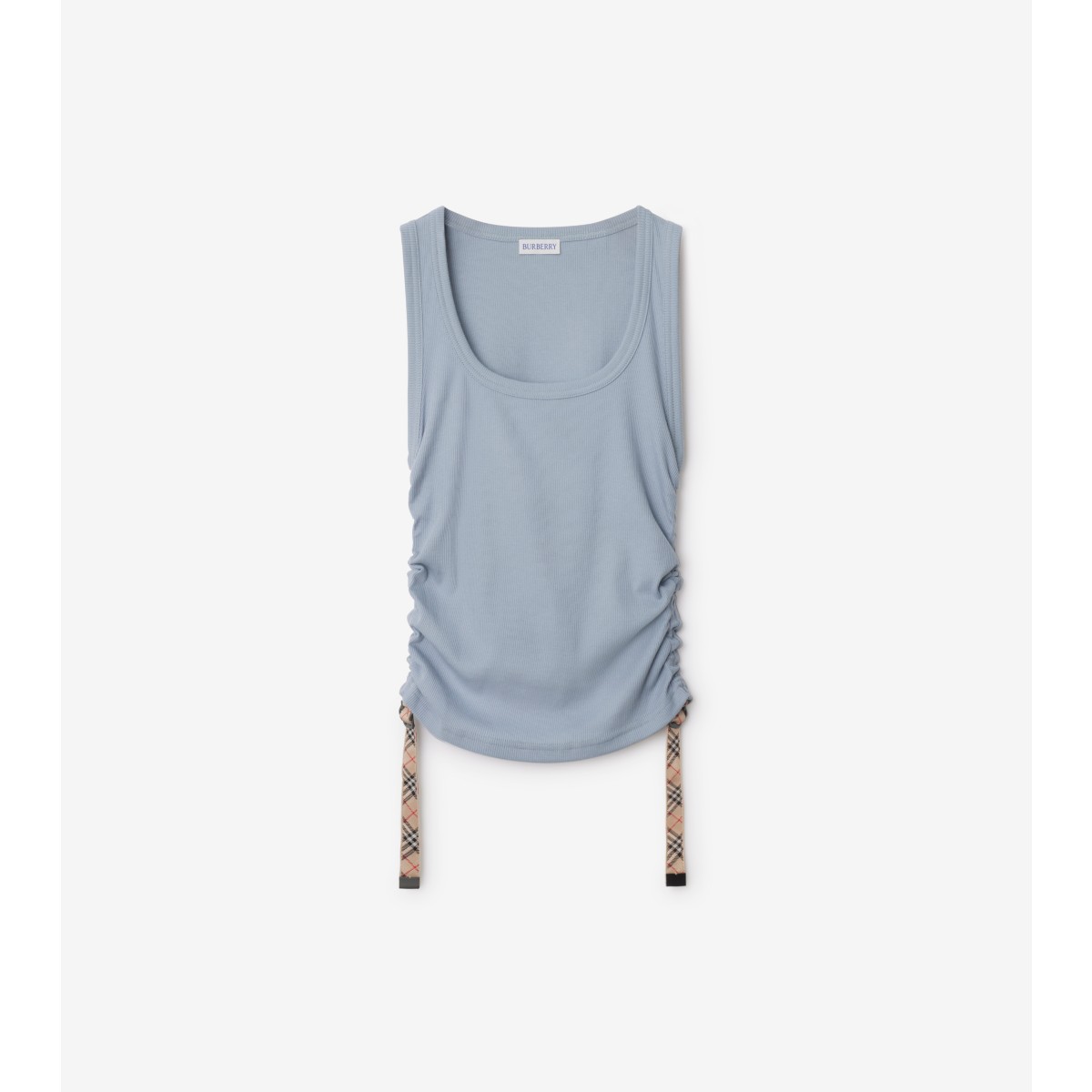 Burberry Festival Cotton Blend Tank Top In Gale