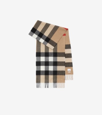 BURBERRY スカーフ 135x135cm チェック カシミアスカーフ (アーカイブベージュ) | Burberry®公式サイト