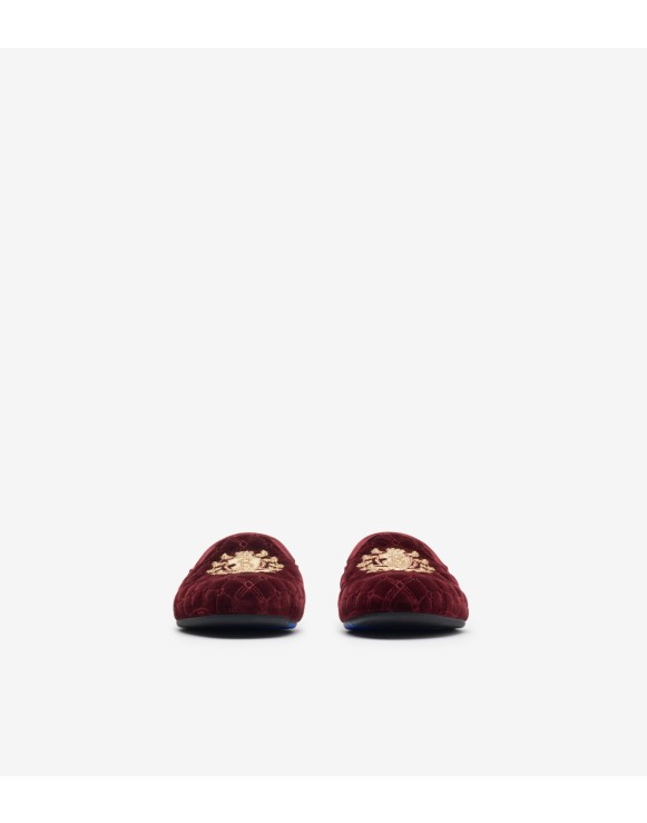 Burberry：リボン付きエナメルシューズ チェック＆レザー スニーカー (アーカイブベージュ