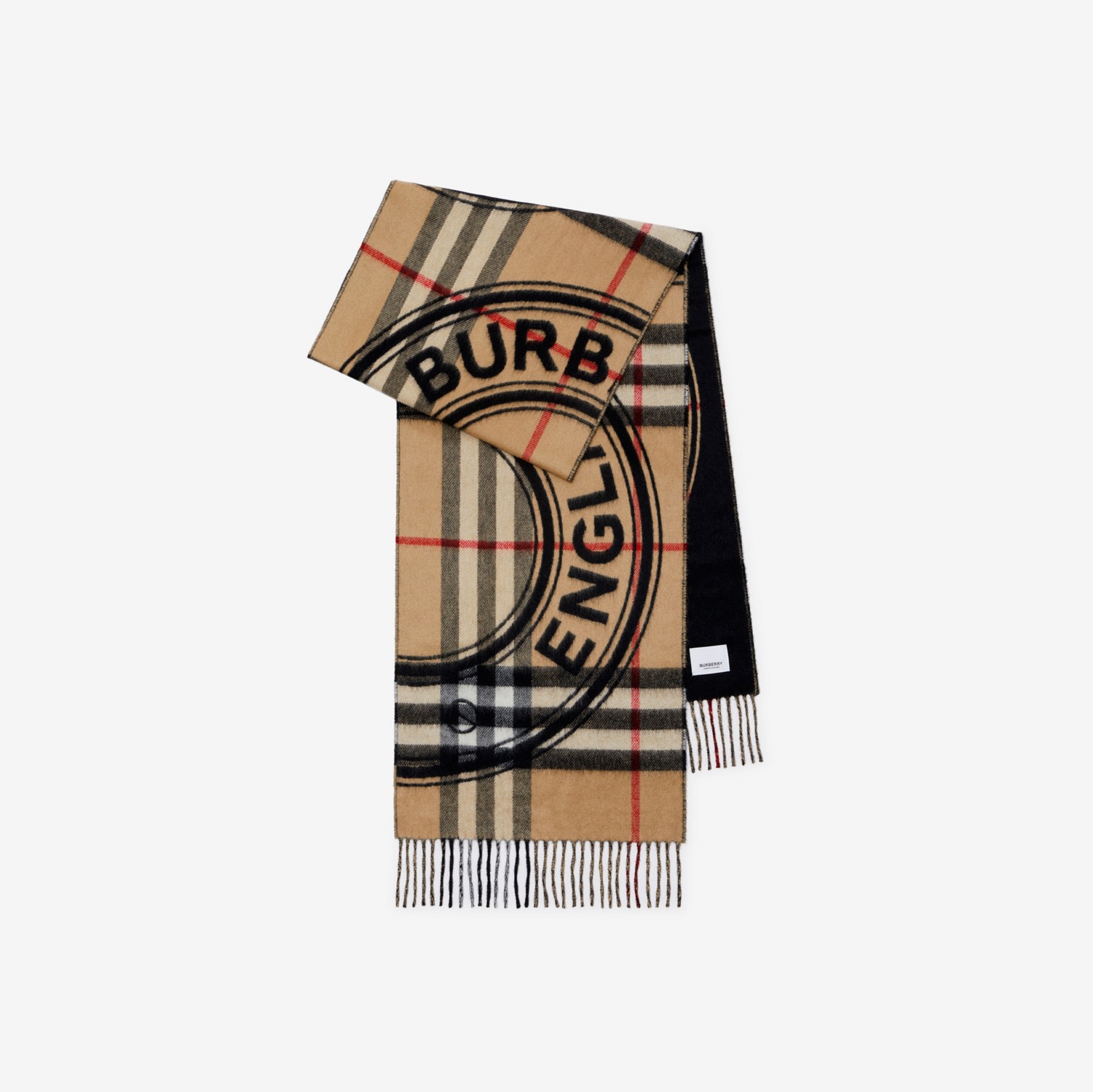 Montage Print Cashmere Scarf in Archive beige | Burberry® Official