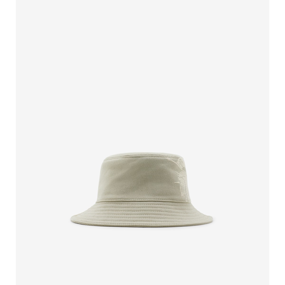 Shop Burberry Ekd Cotton Blend Bucket Hat In Hunter