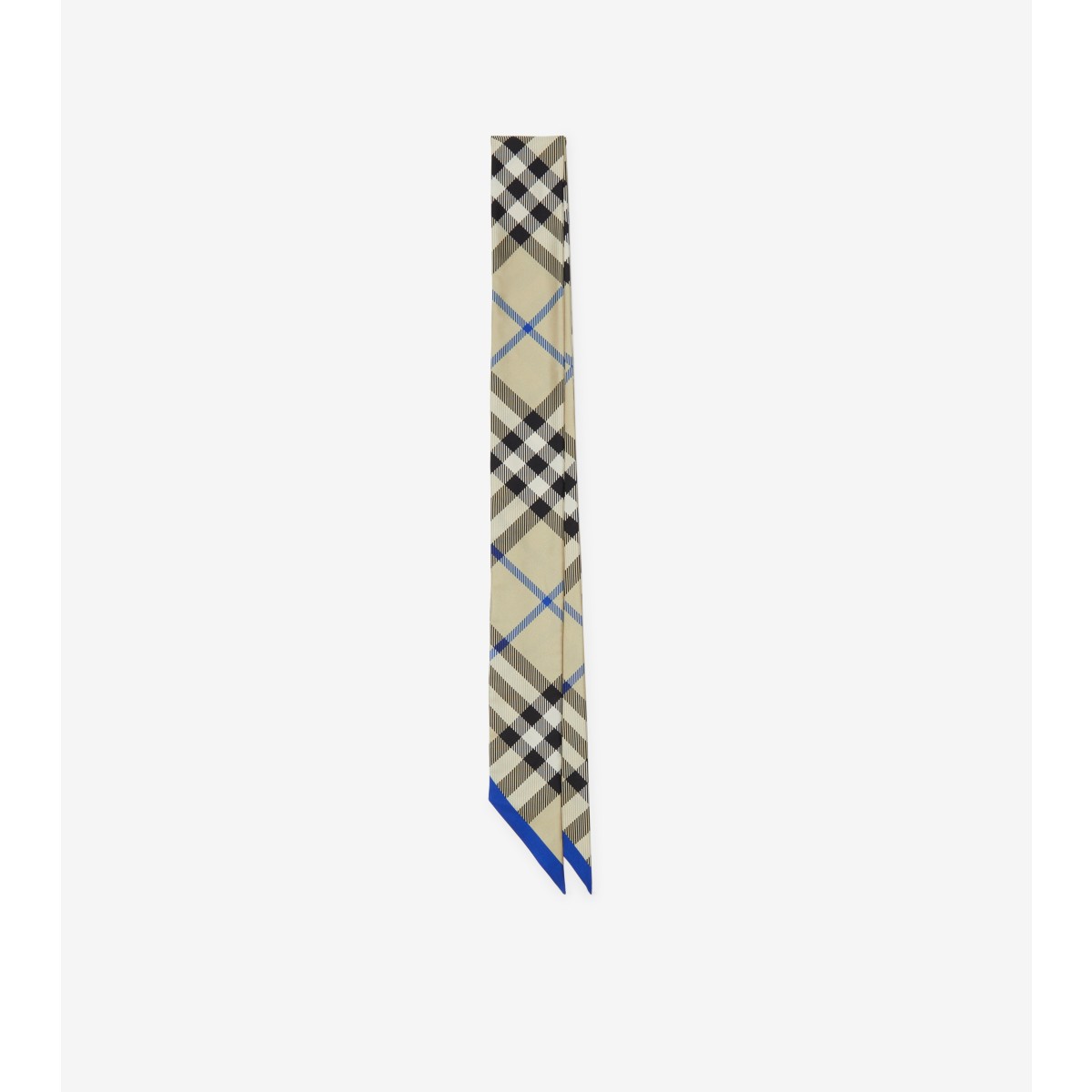 BURBERRY BURBERRY SKINNY CHECK SILK SCARF 