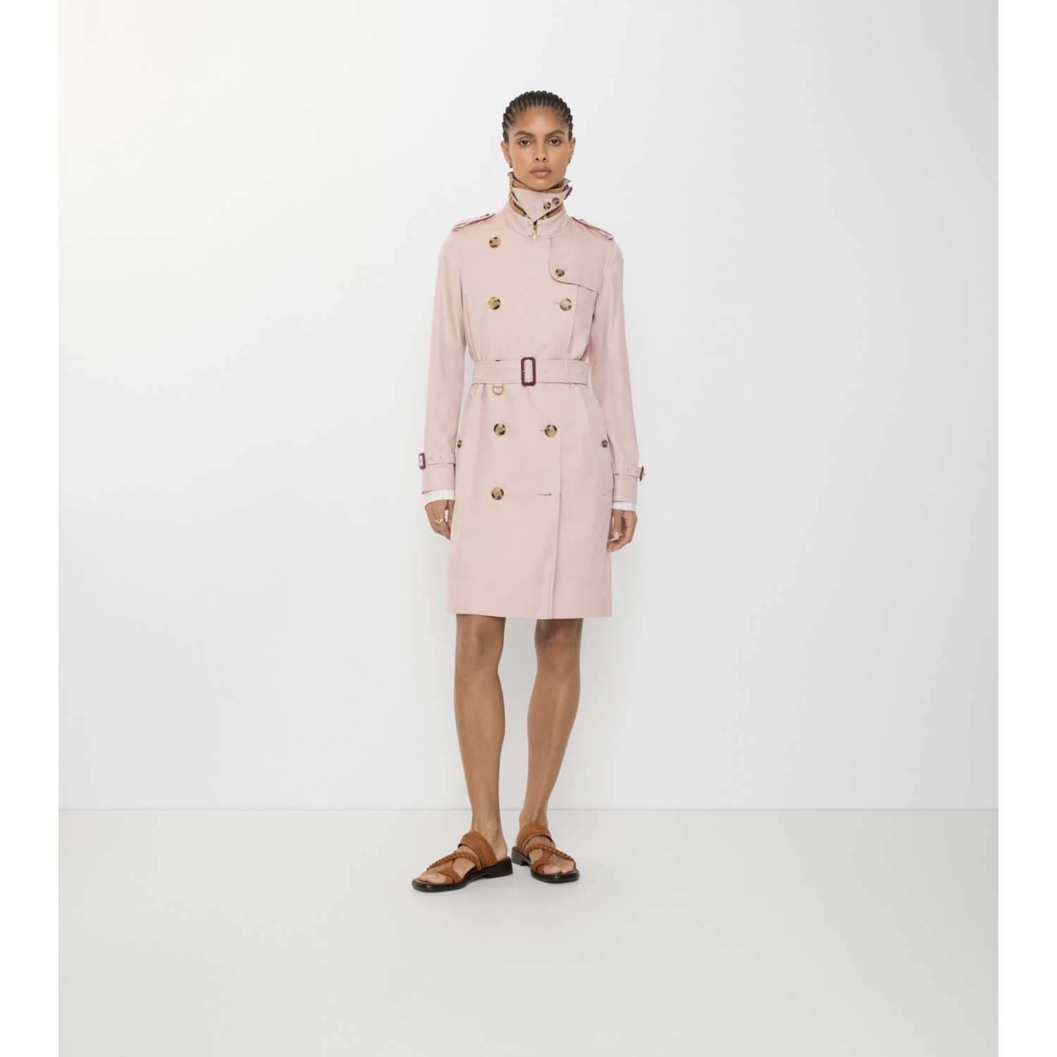 Mid-length Tropical Gabardine Kensington Trench Coat - thumbnail 8