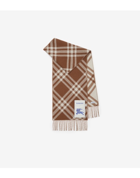 Check Cashmere Scarf