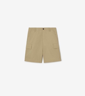Nylon Cargo Shorts in Sparrow beige - Men | Burberry® Official