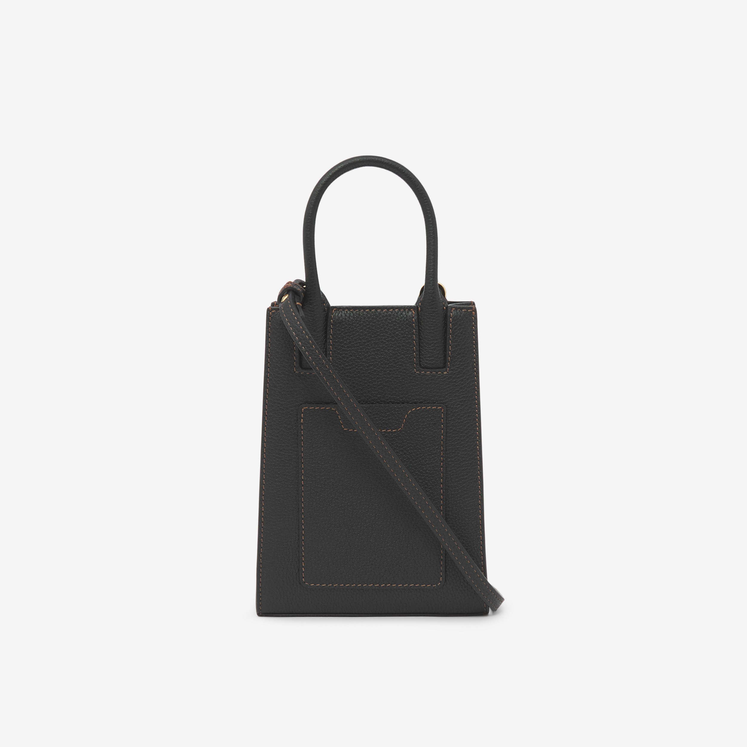 Micro Frances Tote in Black - Women | Burberry® Official - 3