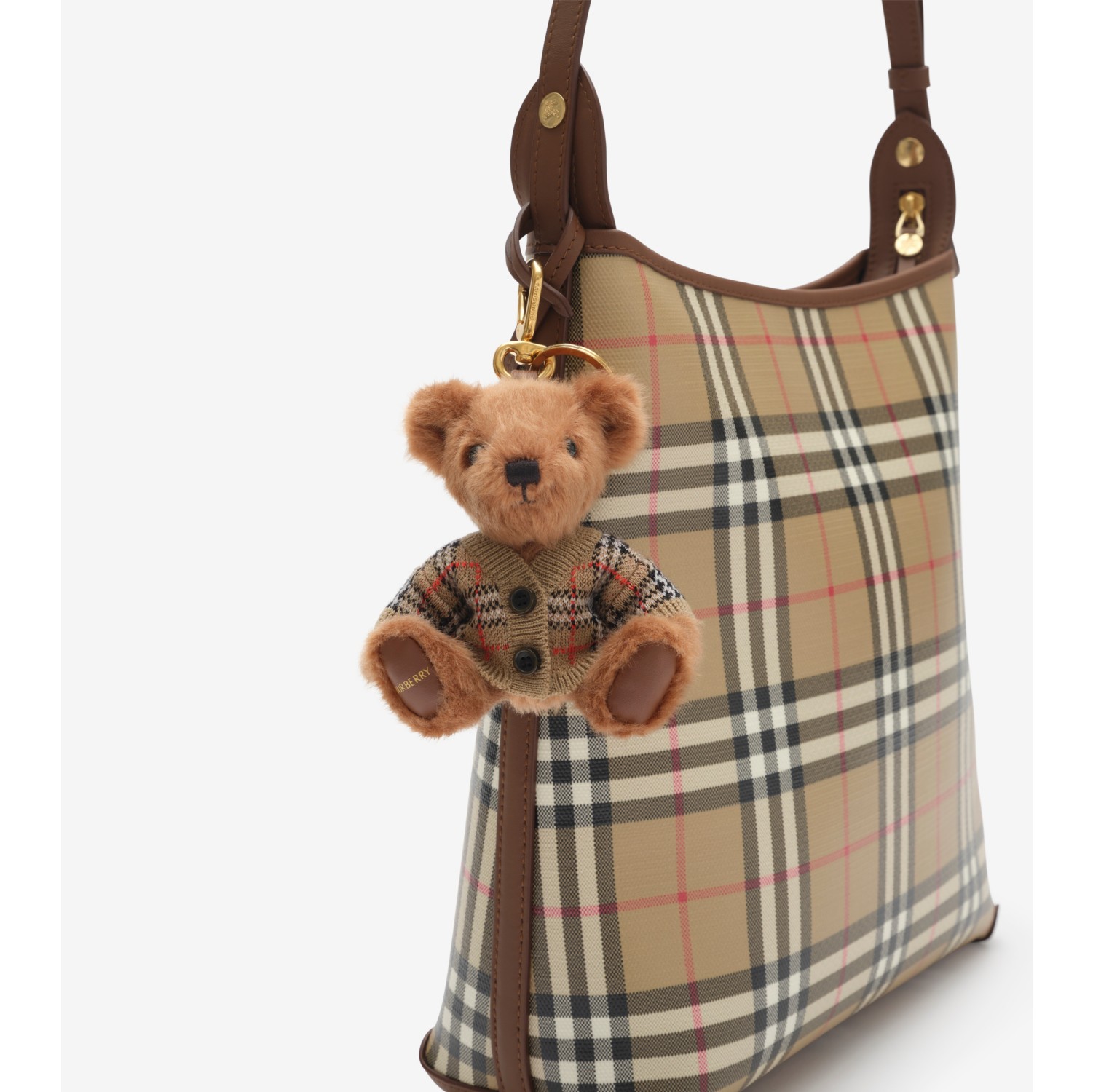 Thomas Bear Charm in Archive beige - Women | Burberry® Official