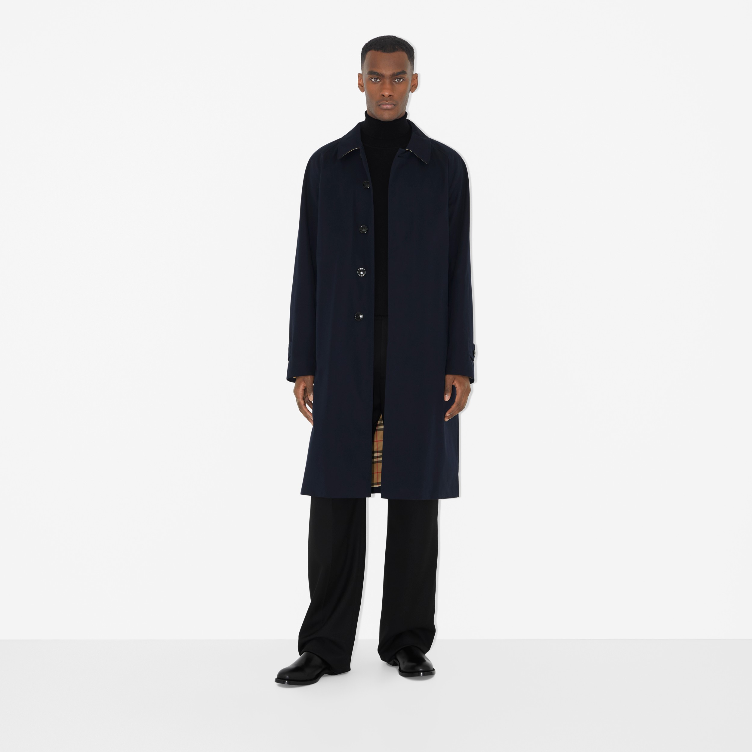 Camden - Car Coat Heritage - Longo (Azul Carvão) - Homens | Burberry® oficial - 2