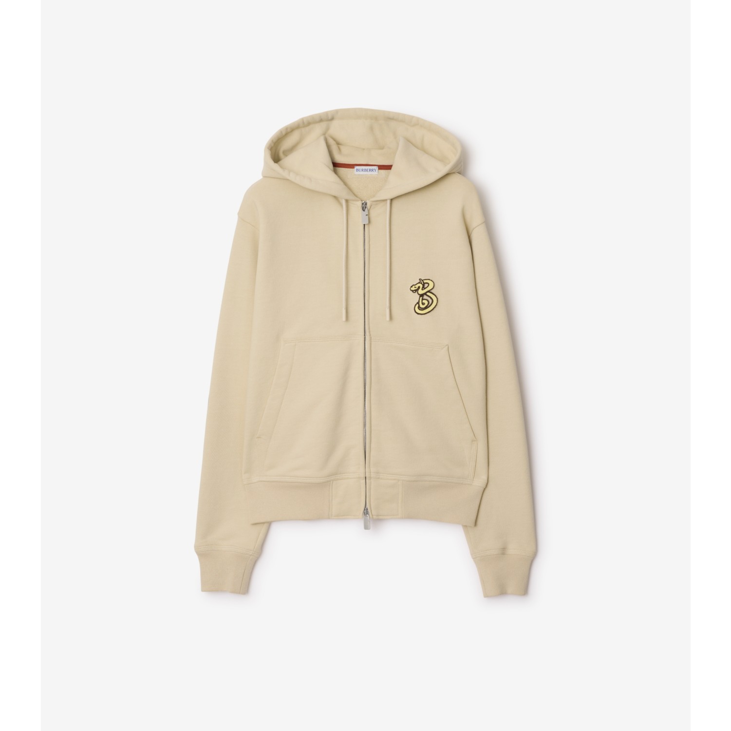 Hoodie zippé en coton B Snake