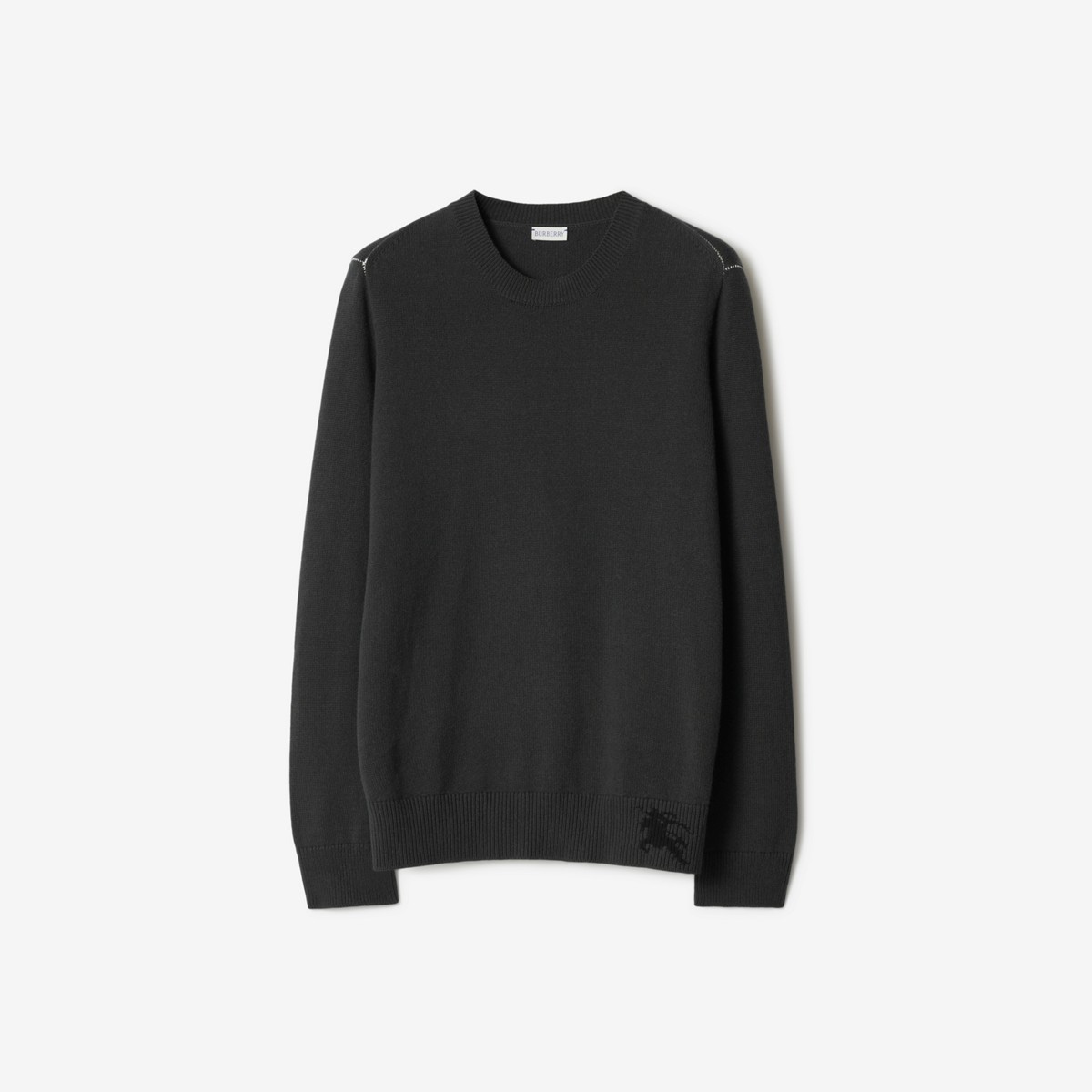 Shop Burberry Cashmere Sweater In Onyx