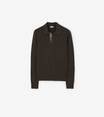Long sleeve Wool Polo Shirt ®