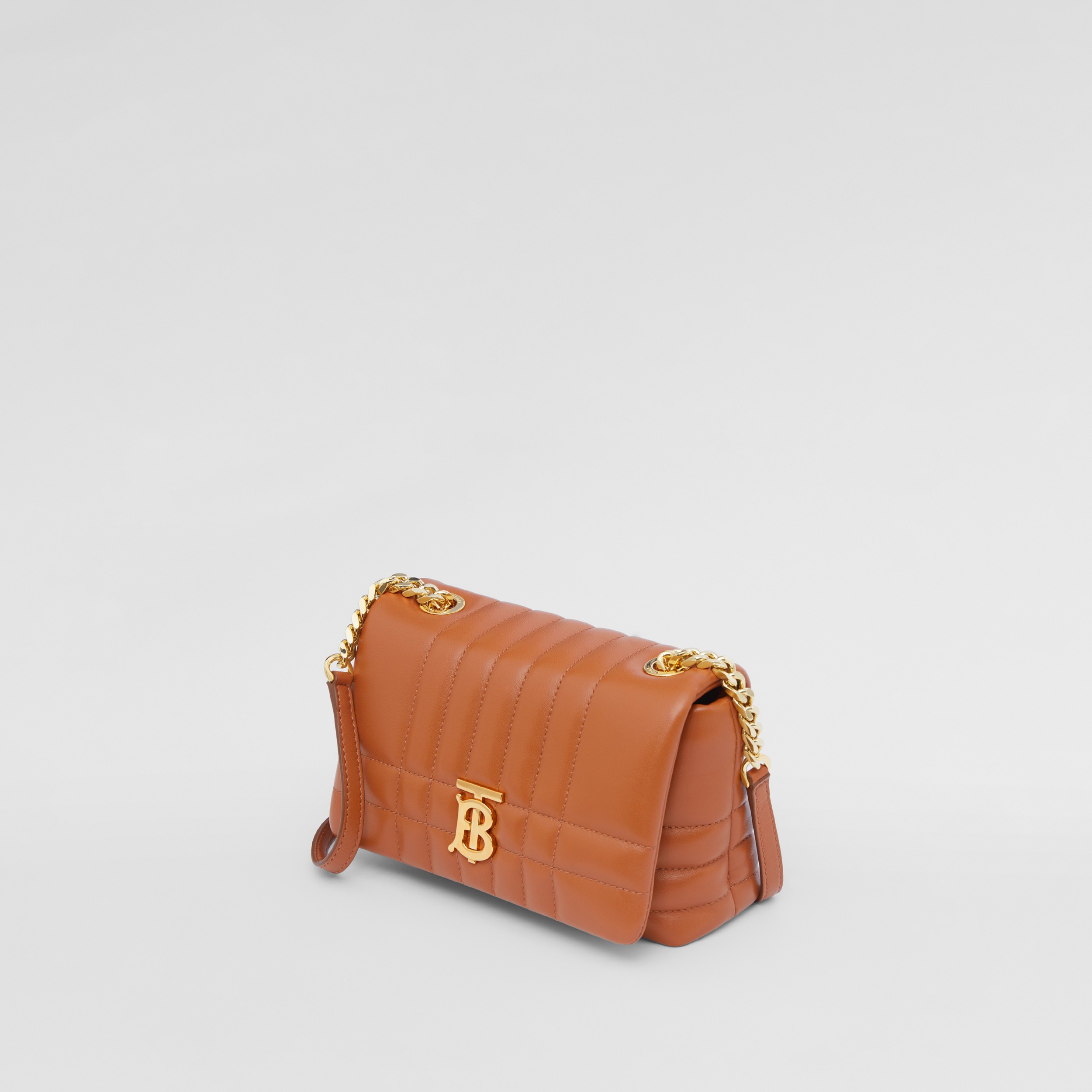Bolsa satchel Lola de couro de cordeiro em relevo - Mini (Bordo Marrom) - Mulheres | Burberry® oficial - 3