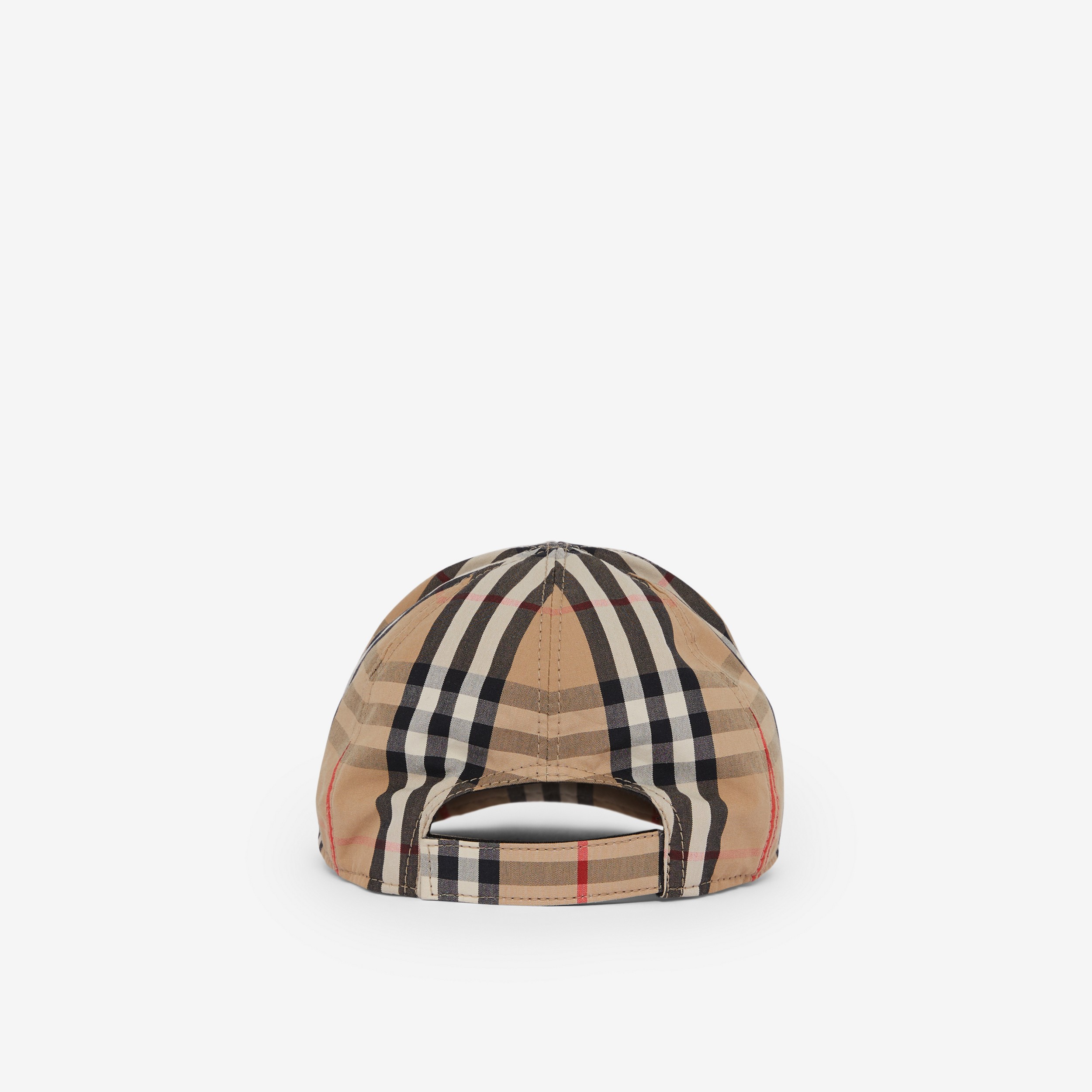 Vintage Check and Icon Stripe Cotton Baseball Cap in Archive Beige - Children | Burberry® Official - 3