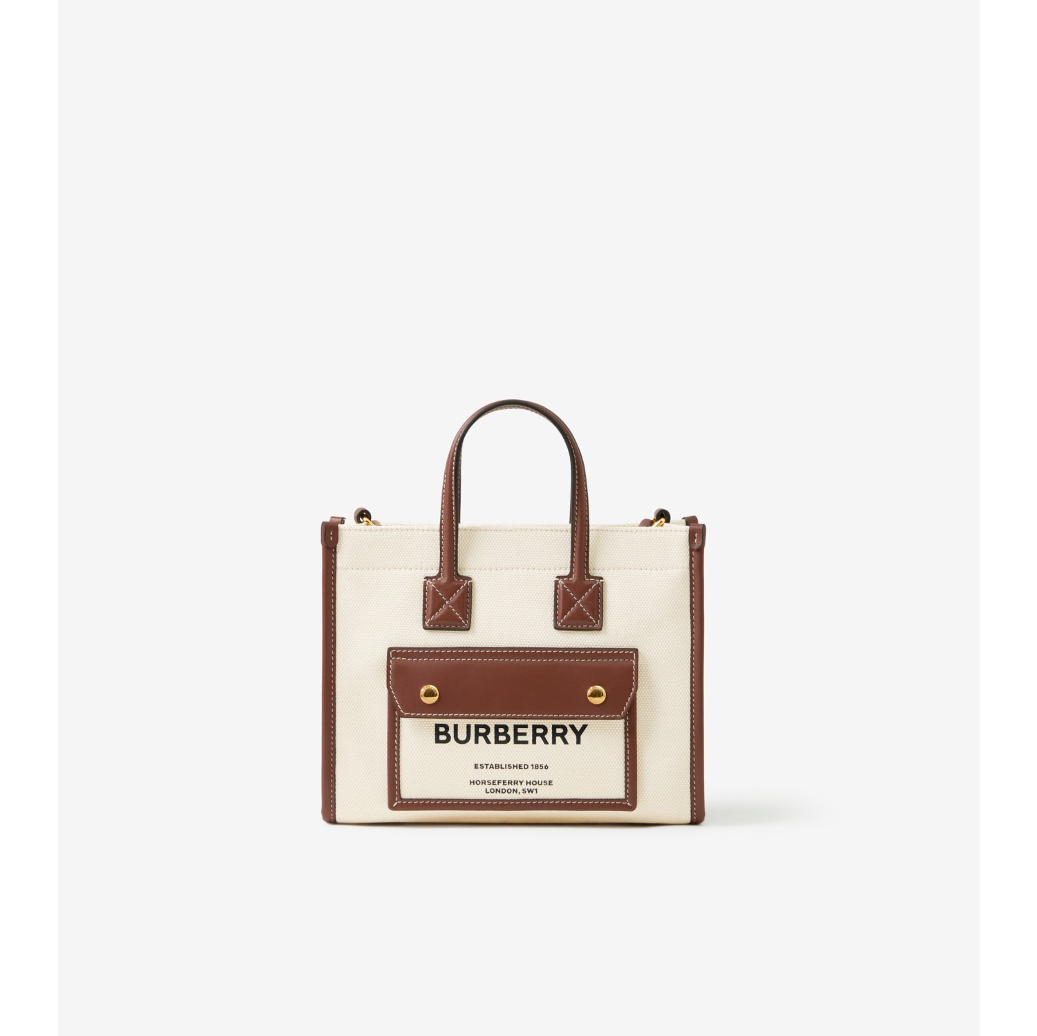 Mini Freya Tote in Natural/tan - Women | Burberry® Official