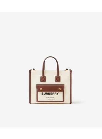 Mini Freya Tote in Natural/tan - Women | Burberry® Official