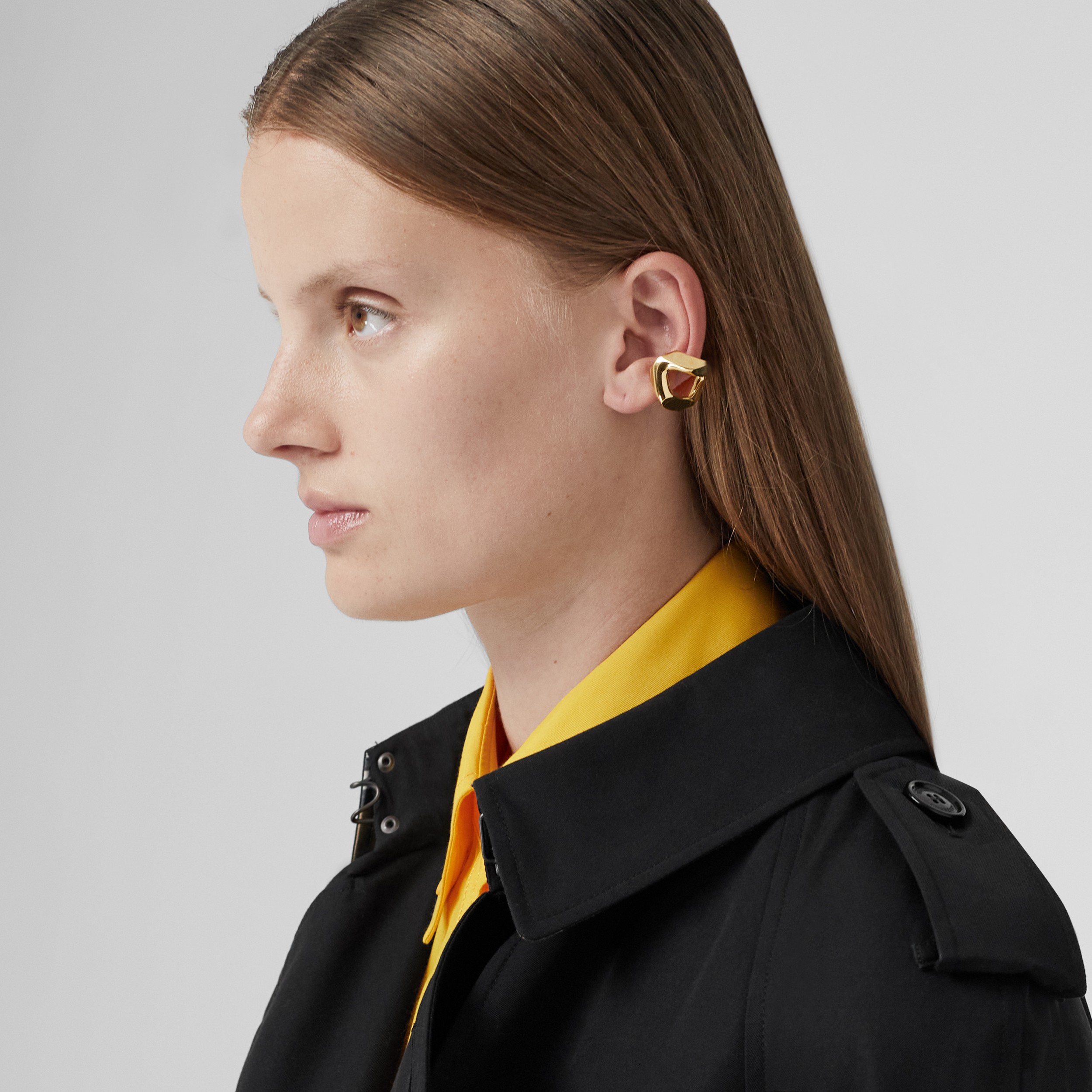 Gold-plated Chain-link Ear Cuff in Light - Women | Burberry® Official - 2