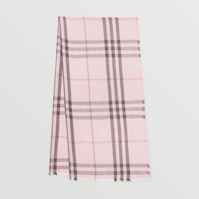 pink plaid burberry scarf