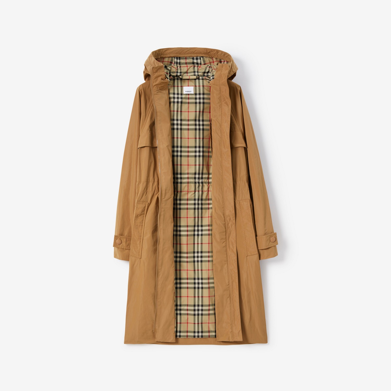 EKD Embroidered Coat in Camel - Women | Burberry® Official