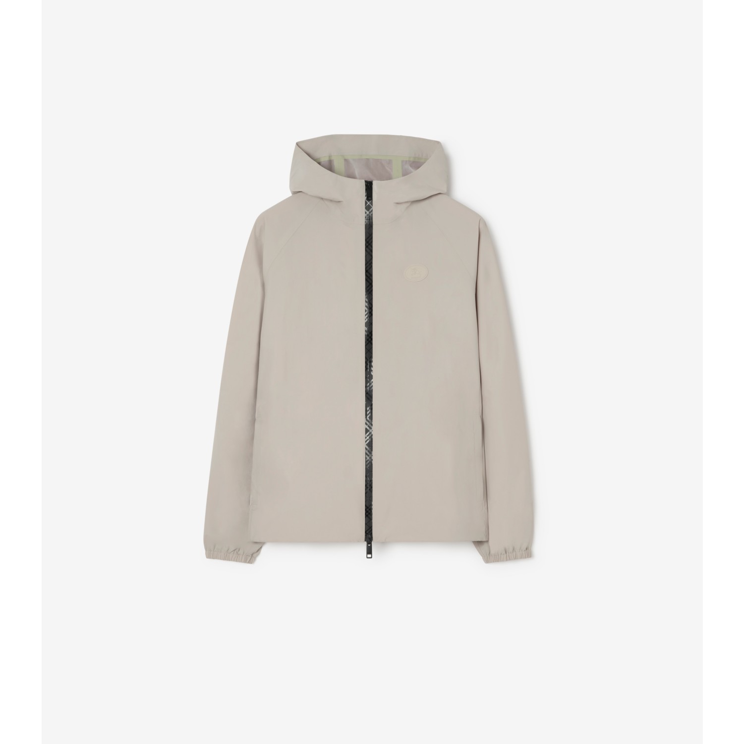 Nylon Clapton Hooded Jacket in Moon grey - Men | Burberry® Official