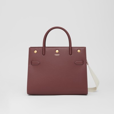 burberry bag with red handle