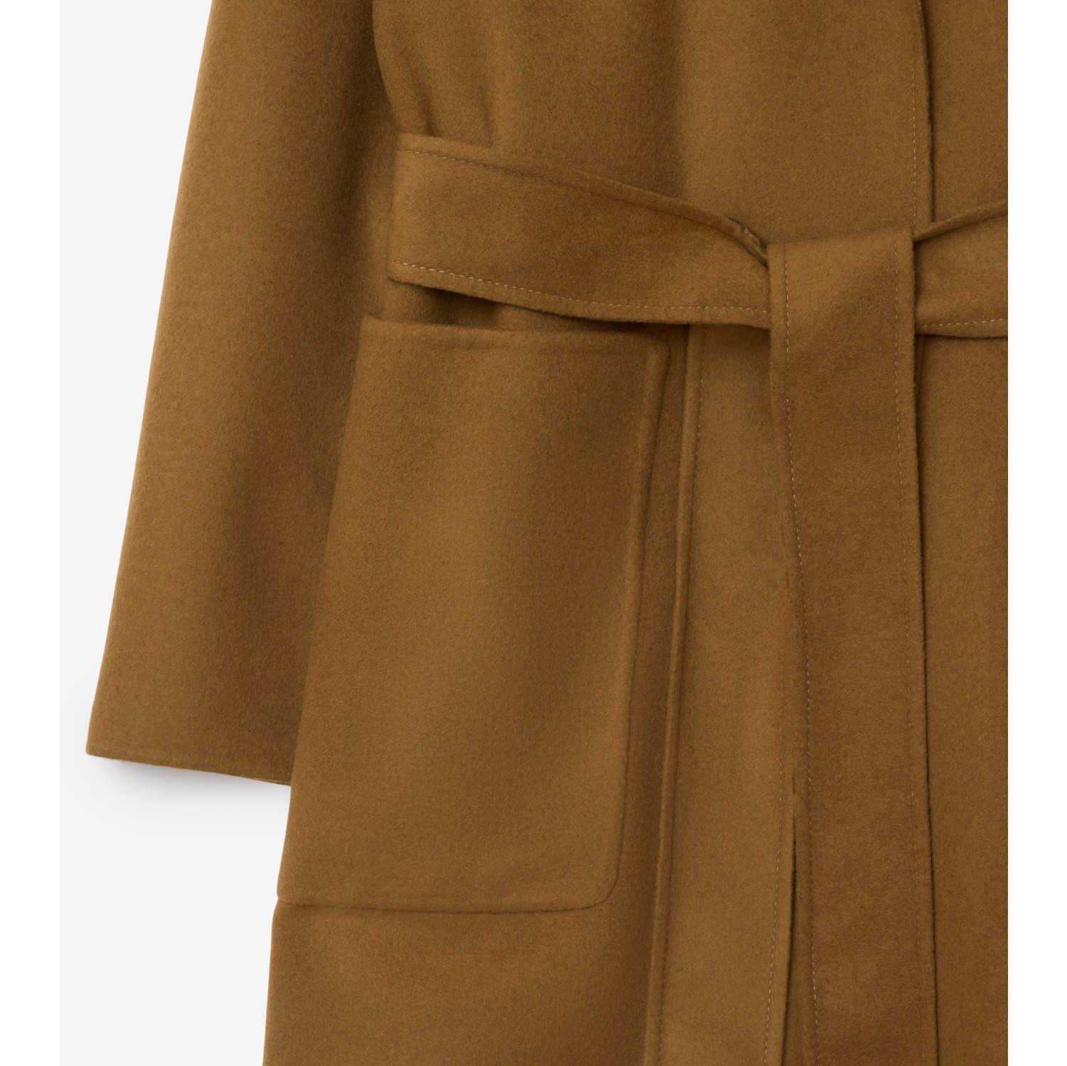 Reversible Check Wool Wrap Coat