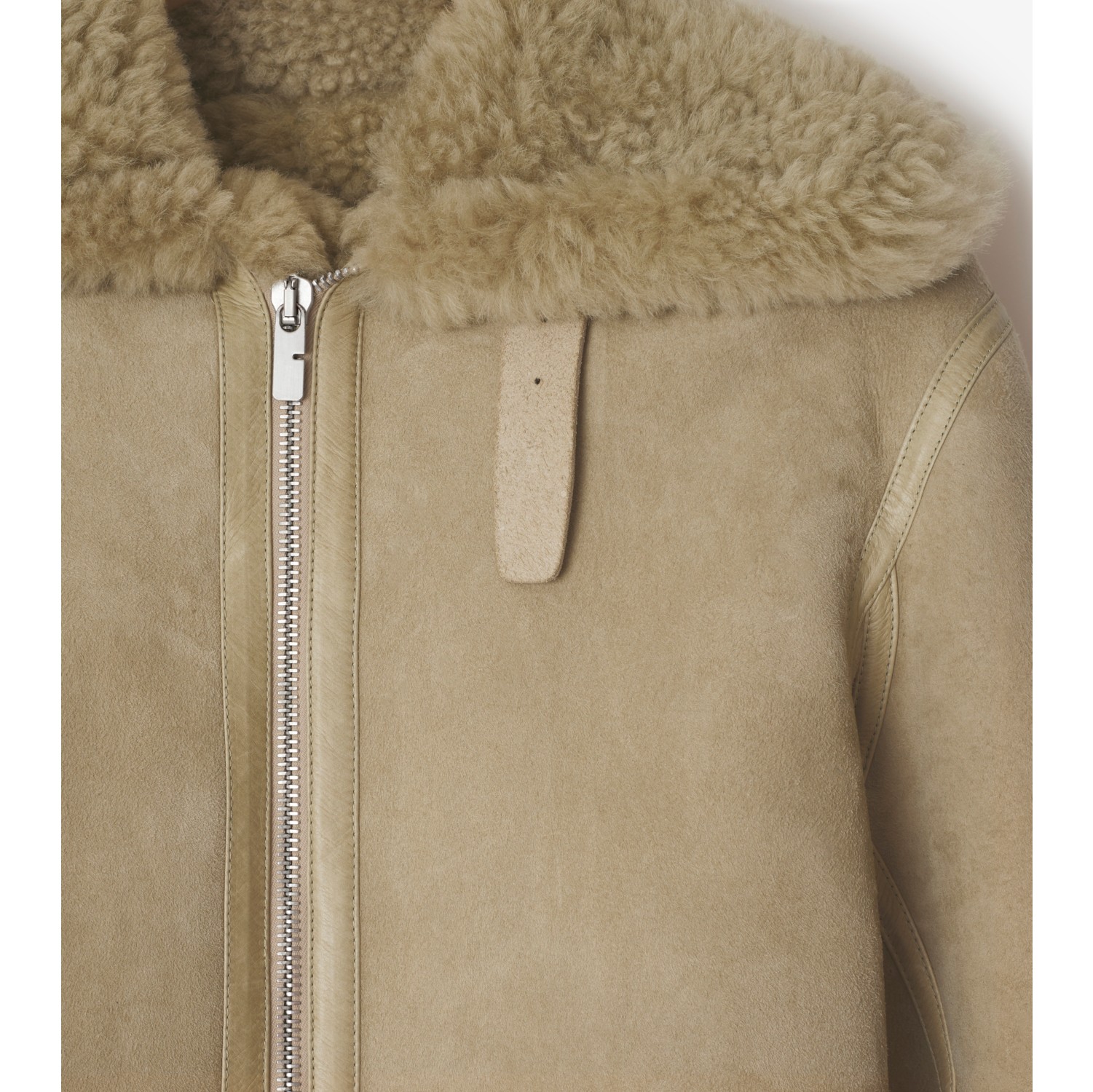 Giacca da aviatore in shearling