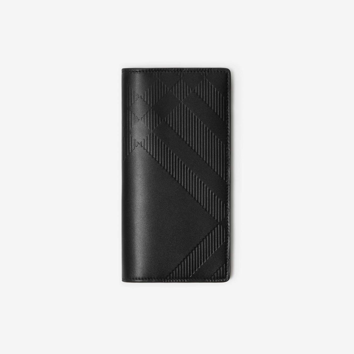 Check Continental Wallet in Black - Men, Leather | Burberry® Official