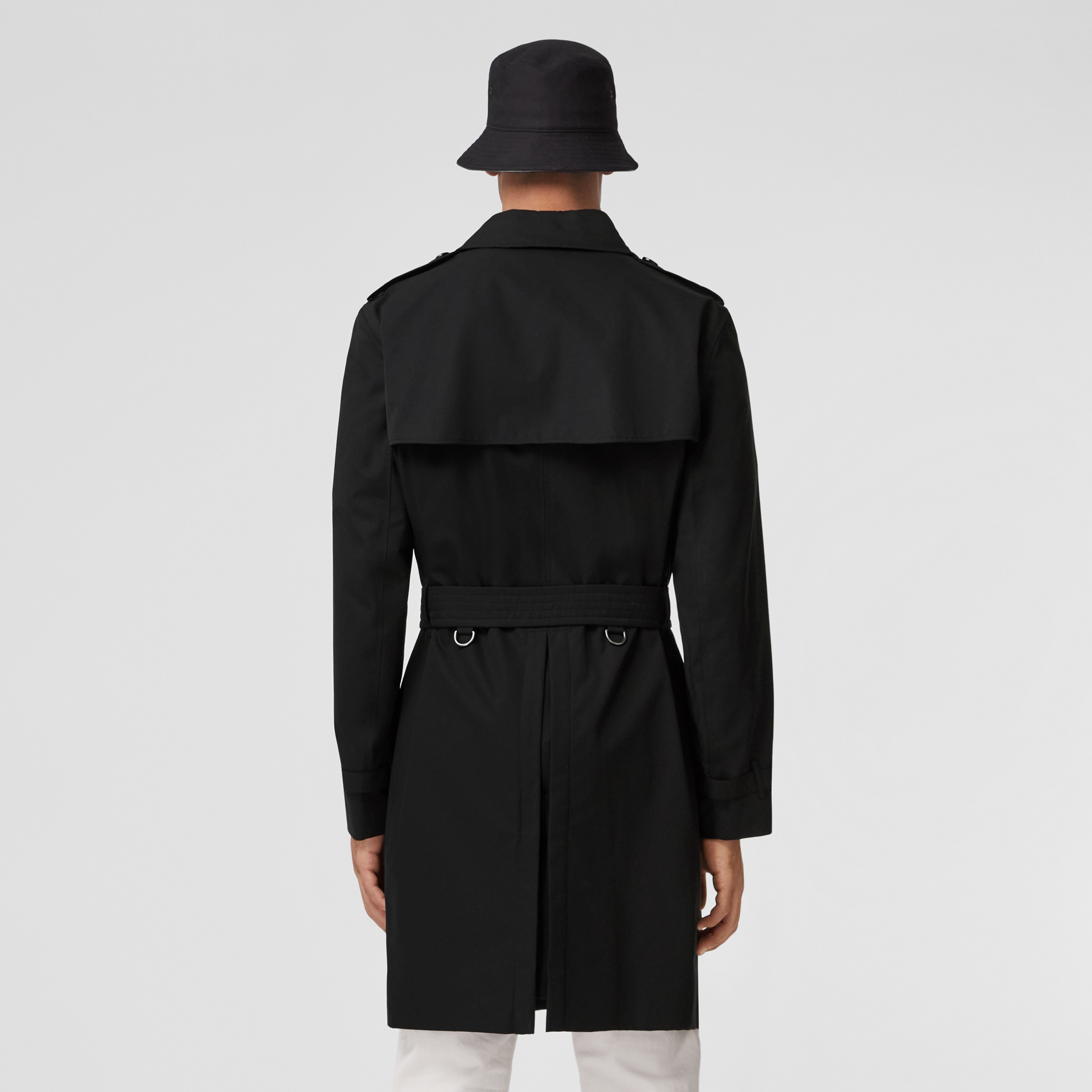 The Mid-length Kensington Heritage Trench Coat in Black - Men | Burberry® Official - 3