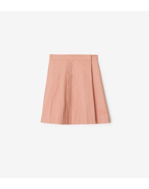 Pleated Cotton Skirt