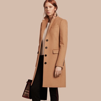 burberry wool cashmere tailored coat