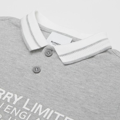 burberry grey polo