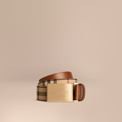 Horseferry Check and Leather Belt | Burberry