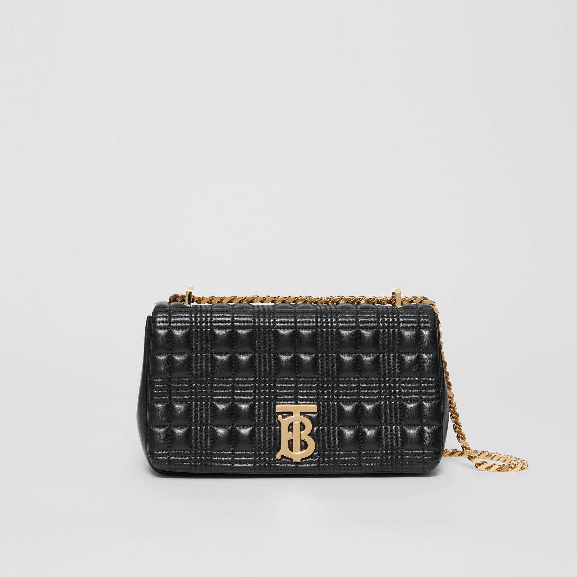 Small Quilted Lambskin Lola Bag in Black/light Gold | Burberry United ...