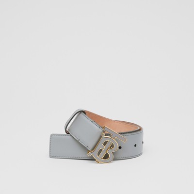 grey leather belt womens