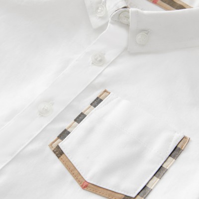 check detail cotton oxford shirt