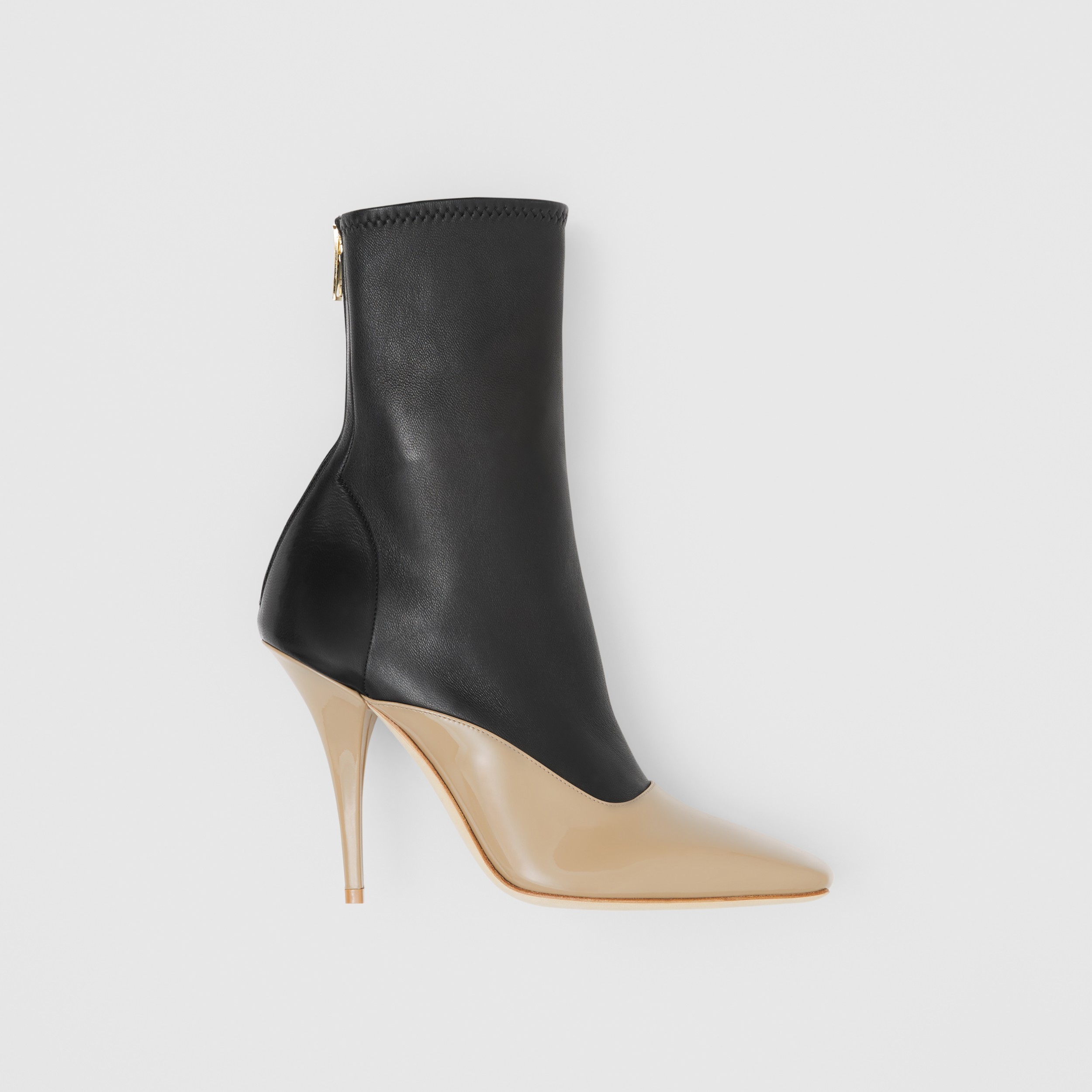 2 tone leather boots