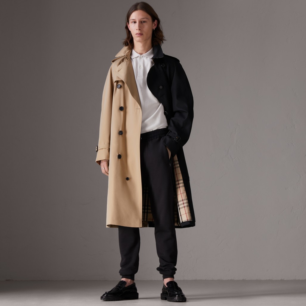 「burberry x gosha rubchinskiy」系列双色 trench 风衣 产品图片01