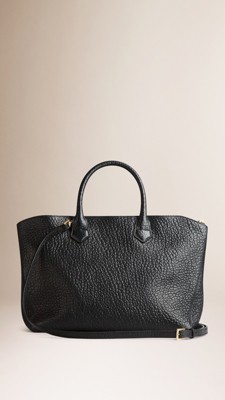Medium Signature Grain Leather Tote Bag | Burberry