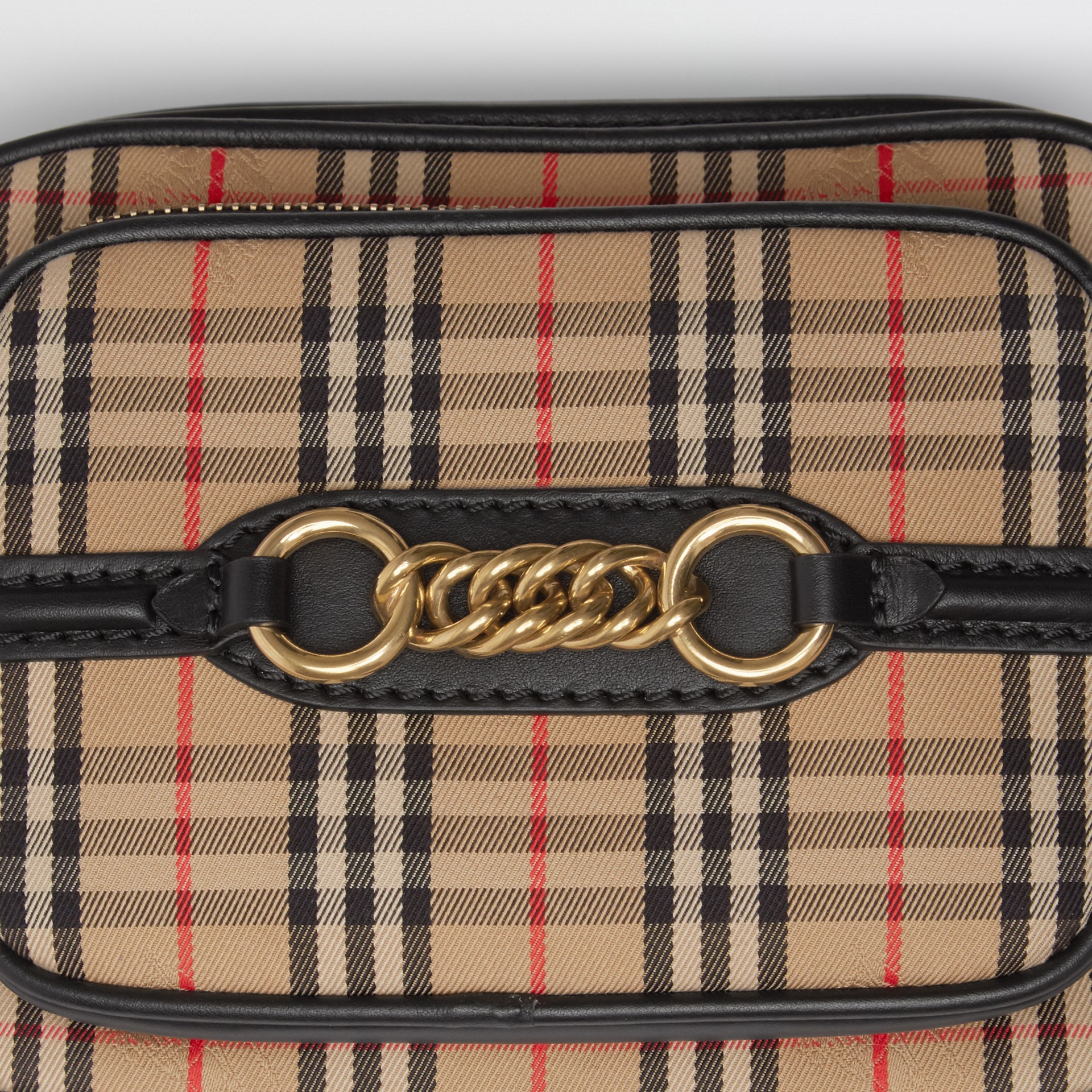 The 1983 Check Link Camera Bag in Black Women Burberry United States