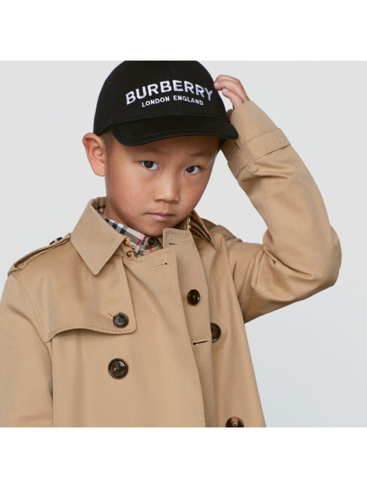 Casquette de baseball avec logo brodé in Noir