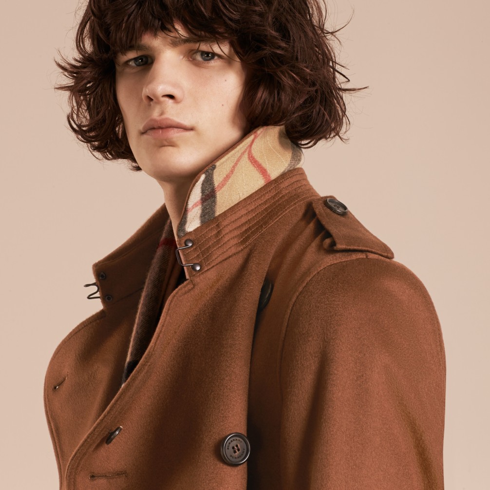 焦茶棕 羊绒 trench 风衣 产品图片41