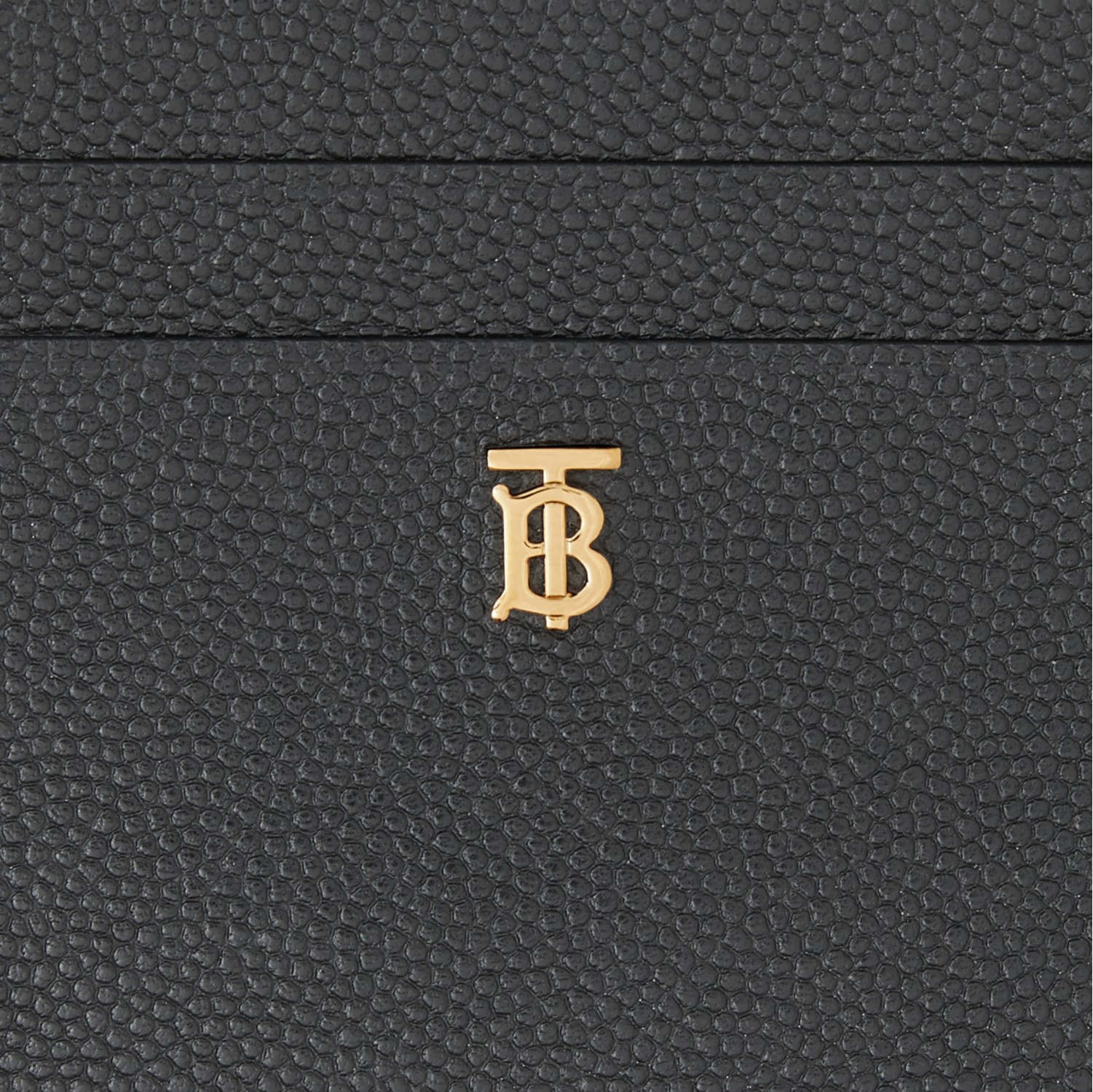 Monogram Motif Leather Card Case in BLACK Women Burberry Official