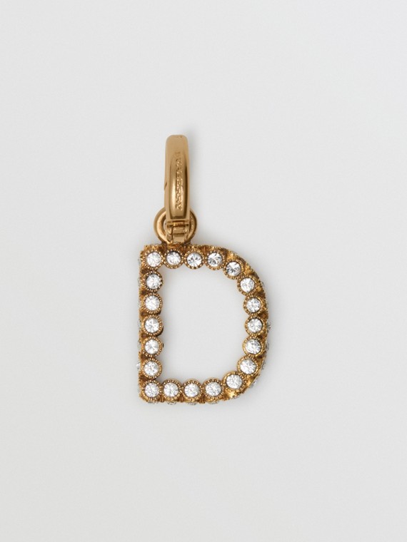 Women S Jewellery Burberry United States Crystal D Alphabet Charm