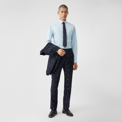 burberry dress shirt blue