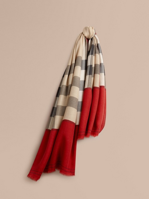 Sciarpa Triangolare Cashmere Dreams Per Bambini - Lana Morbida Con Cashmere, Grigio Chiaro/Rosa - Foto 3