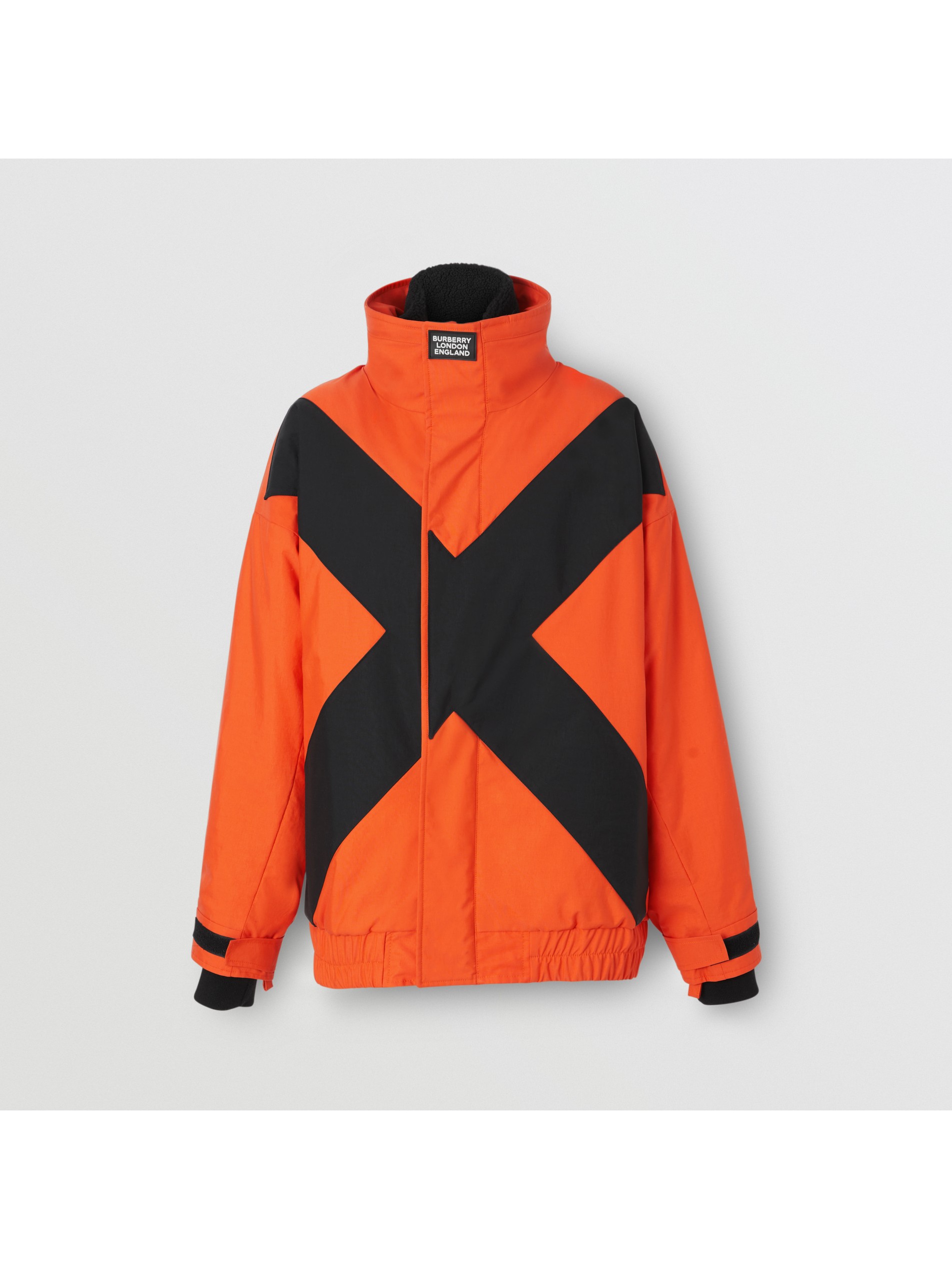 可拆式保暖内层拼接式尼龙运动外套 (亮橘色) - 女士 | burberry